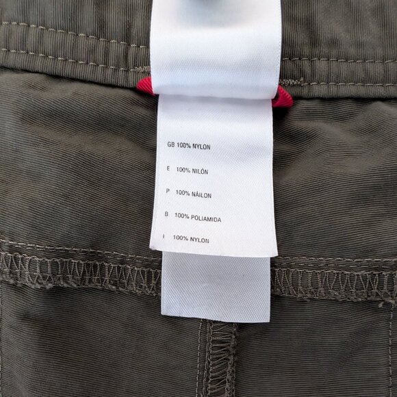 THE NORTH FACE Shorts Men's Green 40 (39) Cargo Zip Pockets Logo Hiking Casual - Picture 12 of 16